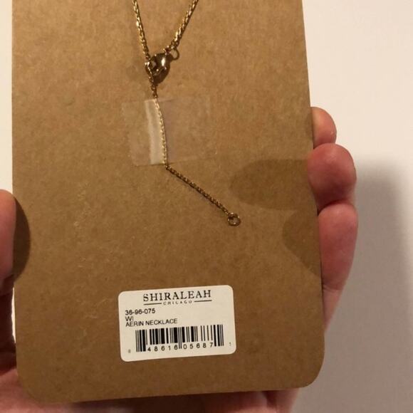 Shiraleah Chicago jewelry - Anthropologie - Aerin long necklace in tan brown NEW - Picture 3 of 4